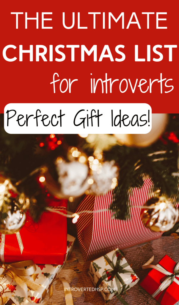 The Ultimate Christmas List For Introverts. Perfect Gift Ideas! Pinterest Pin.